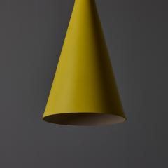  Stilnovo 1970s Yellow Metal Diabolo Pendant Lamp Attributed to Stilnovo Two Enlighten - 4284053