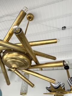  Stilnovo Brass Sputnik Fireworks Chandelier Italy 1950s - 2936577