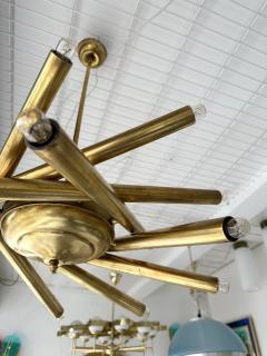  Stilnovo Brass Sputnik Fireworks Chandelier Italy 1950s - 2936581