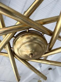  Stilnovo Brass Sputnik Fireworks Chandelier Italy 1950s - 2936583