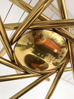  Stilnovo Brass Sputnik Fireworks Chandelier Italy 1960s - 4808731