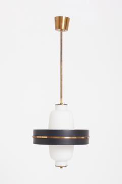  Stilnovo Brass and Glass Ceiling Light by Stilnovo - 3657339