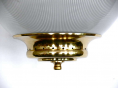  Stilnovo Brass and Glass Pendant by Stilnovo - 409004