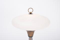  Stilnovo Elegant Italian Midcentury Opaline Glass and Iron Floor Lamp - 2161703