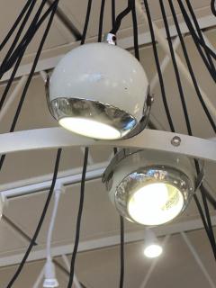  Stilnovo Extremely Rare Stilnovo Articulating Globe 18 Light Chandelier - 4641278