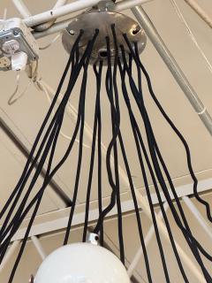  Stilnovo Extremely Rare Stilnovo Articulating Globe 18 Light Chandelier - 4641279