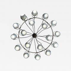  Stilnovo Extremely Rare Stilnovo Articulating Globe 18 Light Chandelier - 4716547