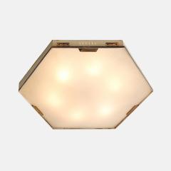  Stilnovo Hexagonal Flush Mount Ceiling Light Model 1183 by Stilnovo - 4225975