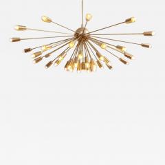  Stilnovo Impressive Brass Sputnik Chandelier in the Manner of Stilnovo - 549205