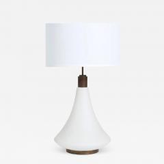  Stilnovo Italian Frosted Glass and Brass Lamp circa 1950s - 1221162