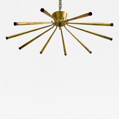  Stilnovo Italian Mid Century Modern Brass Flush Mount Pendant Sunburst by Stilnovo - 4372365