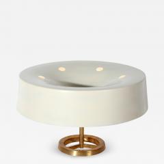  Stilnovo Italian MidCentury Table Lamp white by Stilnovo in brass Italy 1950s - 1331091