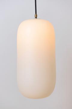  Stilnovo Italian Opaline Glass Pendant c 1950 - 1182854