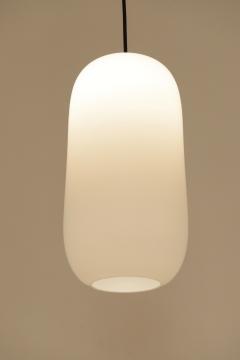  Stilnovo Italian Opaline Glass Pendant c 1950 - 1182865