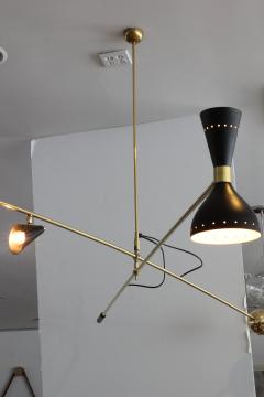  Stilnovo LARGE SCALE ARCHITECTURAL CANTILEVER STILNOVO STYLE PENDANT - 1067878