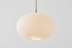  Stilnovo Large 1950s Glass Metal Pendant Lamp Attributed to Bruno Gatta for Stilnovo - 2514882