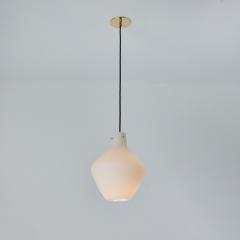  Stilnovo Large 1950s Glass Pendant Lamp Attributed to Bruno Gatta for Stilnovo - 2887045