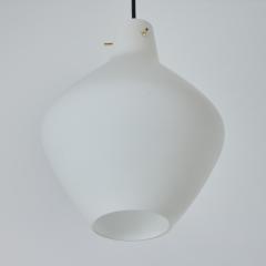  Stilnovo Large 1950s Glass Pendant Lamp Attributed to Bruno Gatta for Stilnovo - 2887048