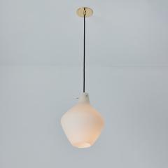  Stilnovo Large 1950s Glass Pendant Lamp Attributed to Bruno Gatta for Stilnovo - 2887051