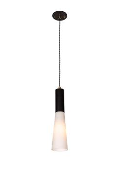  Stilnovo Large 1950s Glass and Metal Suspension Lamp Attributed to Stilnovo - 1606124