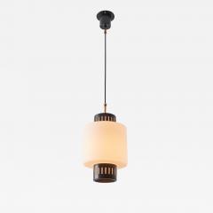  Stilnovo Large 1950s Stilnovo Glass and Metal Pendant - 2516954