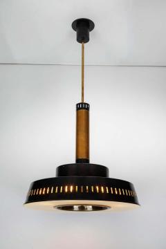  Stilnovo Large 1950s Stilnovo Model 1157 Brass and Glass Suspension Light - 1266067