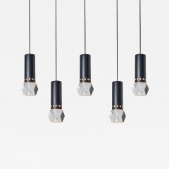 Stilnovo Large 1960s Stilnovo Faceted Diffuser Pendant Lamp - 2823261