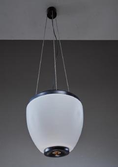  Stilnovo Large glass onion shaped Stilnovo Sciolari chandelier with three ballchains - 834064