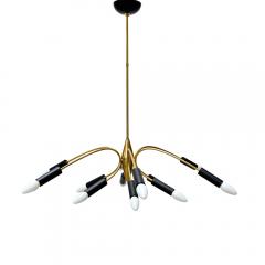  Stilnovo MID CENTURY BRASS SPUTNIK CEILING LIGHT BY STILNOVO - 2163426