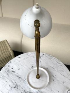  Stilnovo Mid Century Brass and Lacquered Metal Lamp by Stilnovo Italy 1950s - 2020161