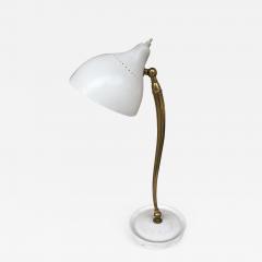  Stilnovo Mid Century Brass and Lacquered Metal Lamp by Stilnovo Italy 1950s - 2022422