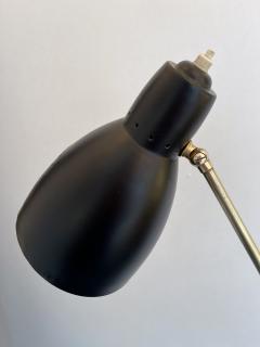  Stilnovo Mid Century Floor Lamp Brass and Lacquered Metal Italy 1950s - 1971563