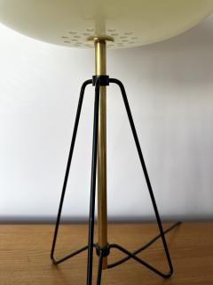  Stilnovo Mid Century Table Lamp Methacrylate and Brass by Stilnovo Italy 1960s - 3131219