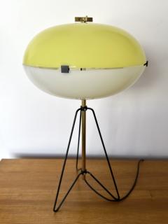  Stilnovo Mid Century Table Lamp Methacrylate and Brass by Stilnovo Italy 1960s - 3131222