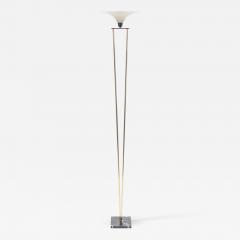  Stilnovo Mid century Stilnovo brass and opaline floor lamp 1960 s - 997445