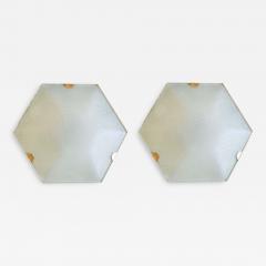  Stilnovo Pair Of Hexagonal Shaped Sconces By Stilnovo Model 1183 - 3562686