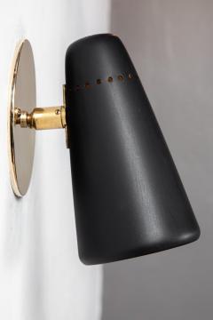  Stilnovo Pair of 1950s Stilnovo Sconces in Black Brass - 963085