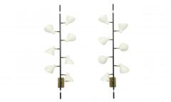  Stilnovo Pair of Articulated Cone Sconces in the manner of Stilnovo - 2229721