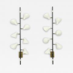  Stilnovo Pair of Articulated Cone Sconces in the manner of Stilnovo - 2838640