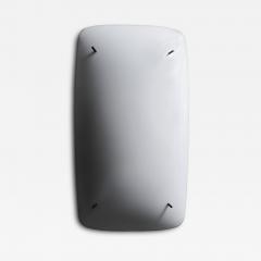  Stilnovo Pair of Large Stilnovo Wall Sconces in White Methacrylate - 4713961