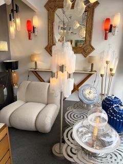  Stilnovo Pair of Sconces Brass and Glass by Stilnovo Italy 1950s - 4598899