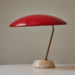  Stilnovo Rare Pair of 1950s Stilnovo 8023 Metal Marble Table Lamps by Bruno Gatta - 3245298