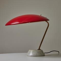  Stilnovo Rare Pair of 1950s Stilnovo 8023 Metal Marble Table Lamps by Bruno Gatta - 3245299