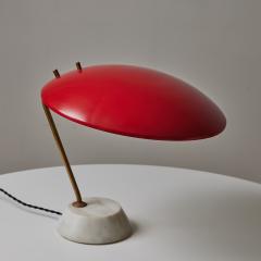  Stilnovo Rare Pair of 1950s Stilnovo 8023 Metal Marble Table Lamps by Bruno Gatta - 3245302