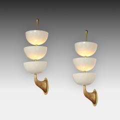  Stilnovo Rare Pair of Stamped Sconces by Stilnovo - 2445438