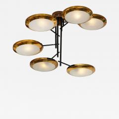  Stilnovo Rare Six Light Chandelier by Stilnovo - 3349055