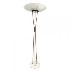  Stilnovo Rare Stilnovo Floor Lamp with Textured Glass Marked - 2073025