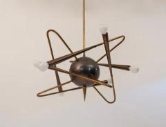  Stilnovo Rare Stilnovo sputnik chandelier Italy c1950 - 3726339