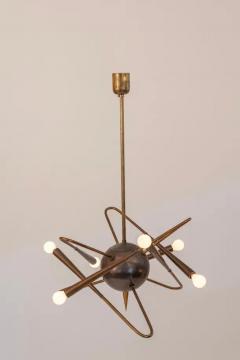  Stilnovo Rare Stilnovo sputnik chandelier Italy c1950 - 3726340