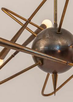  Stilnovo Rare Stilnovo sputnik chandelier Italy c1950 - 3726342